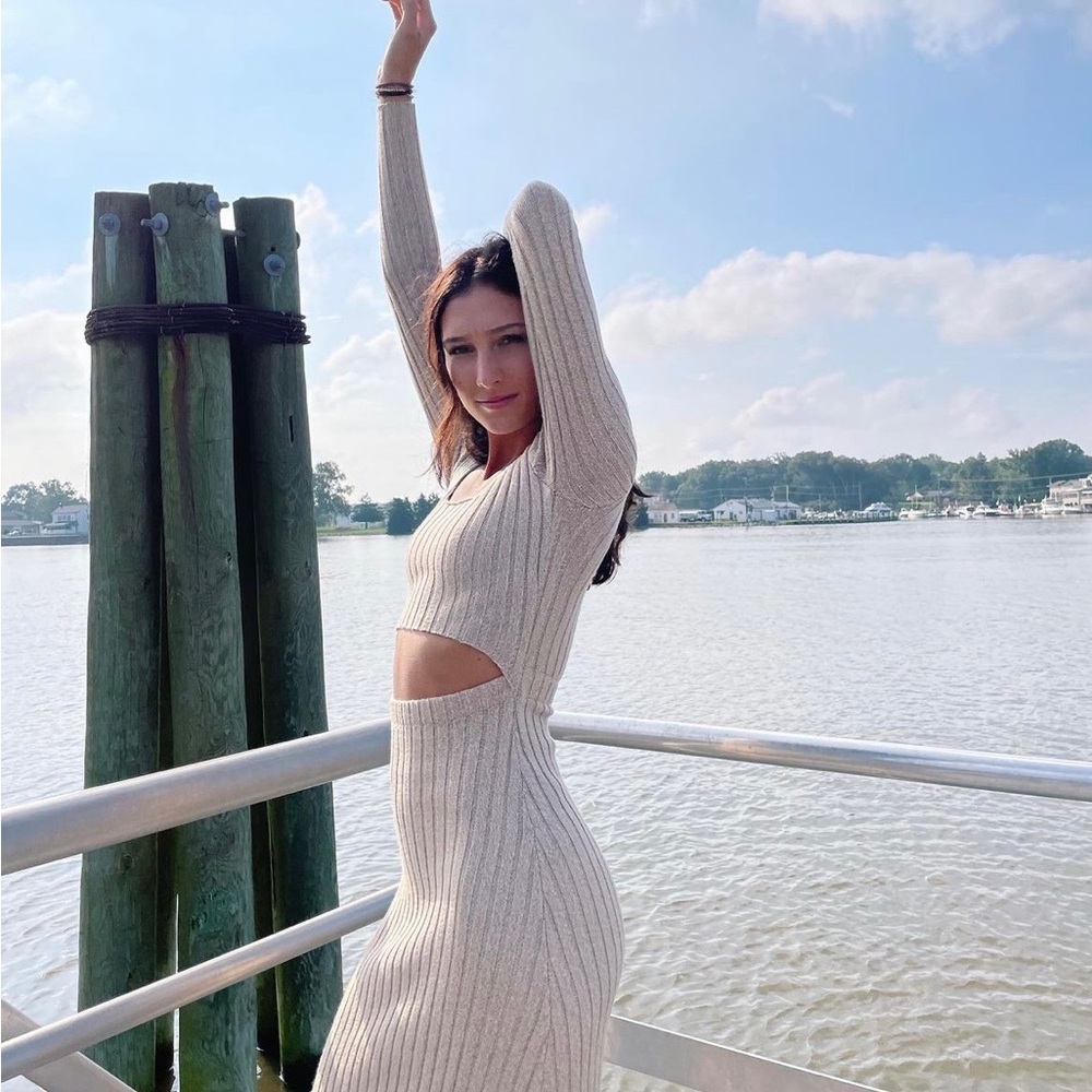 Princess Polly ribbed sweater dress!